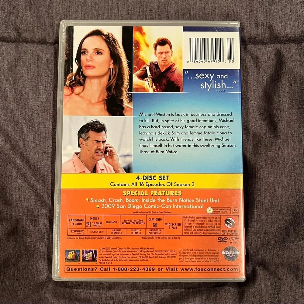 Burn Notice Seasons 1-3 on DVD Spy Action Drama USS Network Jeffrey Donovan - Picture 13 of 16